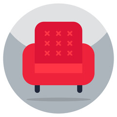 Modern design icon of sofa