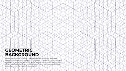 Obraz premium Abstract geometric shape line pattern background