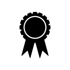 Blank medal icon. Vector isolated on white background.