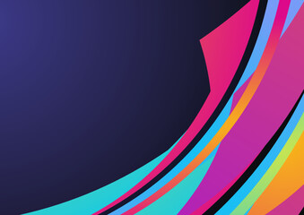 Modern colorful blue abstract geometric background. Tech with square, triangle, circle, and geometric shapes. Vector abstract graphic design banner pattern background template.