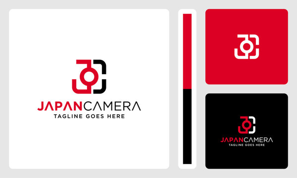 creative J and P camera vector logo