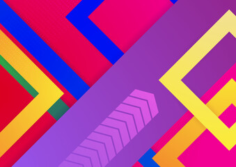 Naklejka premium Colorful gradient shape abstract background. Abstract background with modern trendy fresh color for presentation design, flyer, social media cover, web banner, tech banner