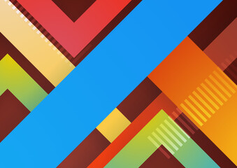 Colorful abstract background dynamic textured geometric element. Modern gradient light vector illustration.