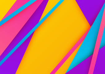 Colourful abstract background. Geometric shapes vector technology background, for design brochure, website, flyer. Geometric shapes wallpaper for poster, certificate, presentation, landing page