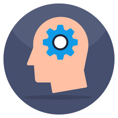 An icon design of brain development 