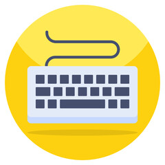 Unique design icon of keyboard 