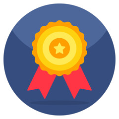 Creative design icon of quality badge 
