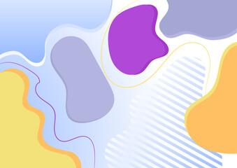Cheerful abstract shape colorful design background