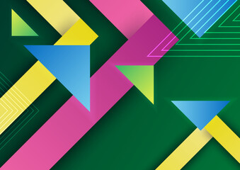 Abstract trendy gradient flowing geometric pattern background texture for poster cover design. Minimal color gradient banner template. Modern vector wave shape for brochure