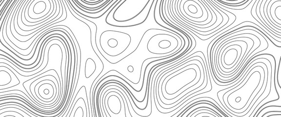 Fototapeta na wymiar Black and white abstract background vector, Abstract topographic contours map background .Topographic background and texture, monochrome image. 3D waves. Marble texture with natural pattern .