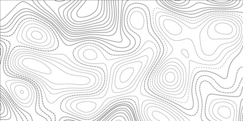 Fototapeta na wymiar Abstract background with vector illustration of topographic line contour map, black-white design, Luxury black abstract line art, Topographic background and texture .Minimalistic wave concept.