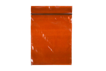 Zip lock bag isolated on white background, Clipping path Included.