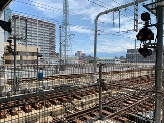 富山駅構内の景色