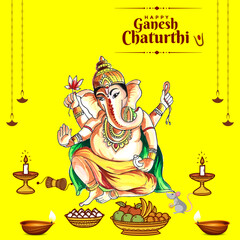 Ganesh Chaturthi Celebration Post for Social Media