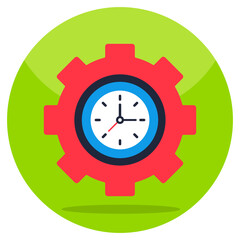 Unique design icon of time management 