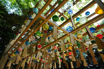 Naklejka premium 日本の夏の風鈴