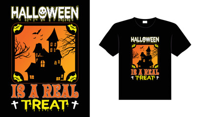 Halloween horror vintage t-shirt design, scary print template vector graphics, high-quality typography illustration shirt design