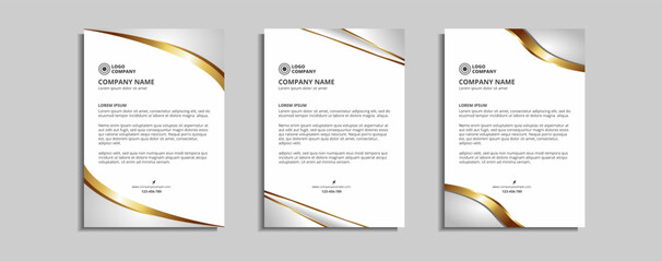 modern corporate letterhead template design