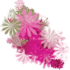 Flower watercolor art background vector. Wallpaper design with floral paint brush line art. leaves and flowers nature design for cover, wall art, invitation, fabric, poster, canvas print.