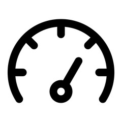 mileage icon outline style