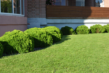 The park has lake, water theatre, bridge, trees, park areas, shops, monuments, protected areas is Lazar Globa Park. Houses, buildings and sights of the city of Dnipro, Ukraine.