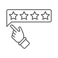 Customer review icons  symbol vector elements for infographic web