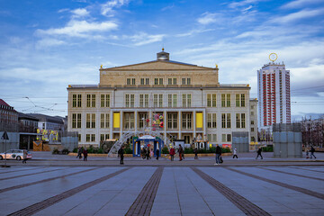 Fototapeta premium square in the center of the city