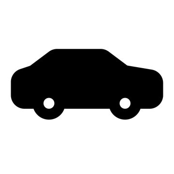 Car Icon Solid Style