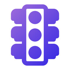 traffic icon gradient style