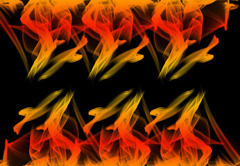 Abstract red and yellow fire background