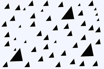 white background with large and small triangles