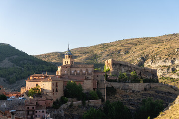 Streets, houses and details of Albarracín, Teruel (Spain)