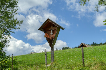 Kreuz am Panoramaweg bei Mittenwald