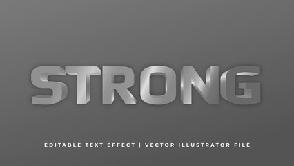 Strong editable 3d text effect styles mockup concept. Modern vibrant 3d text effect. Editable font style