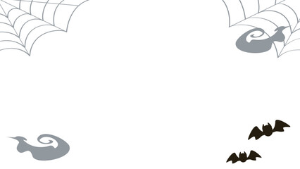 動画サイズのハロウィン背景イラスト