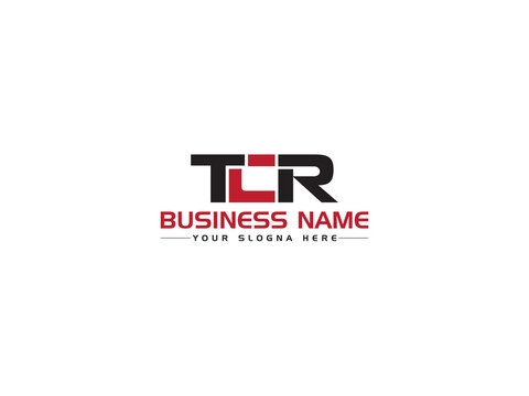 Initial TCR Logo Letter Vector, Creative TC t c r Logo Icon With Colorful Three Letter Design For All Kind Of Use