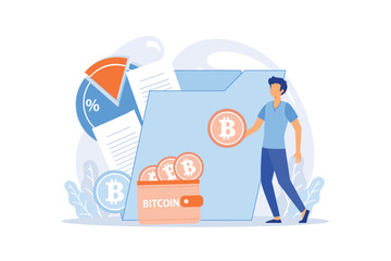 Cryptocurrency bitcoin mining metaphor Blockchain exchange platform. Cyber banking procedures, bitcoin trading, wallet. Ecurrency transactions. Digital currency, cryptocurrency market, hidden mining 