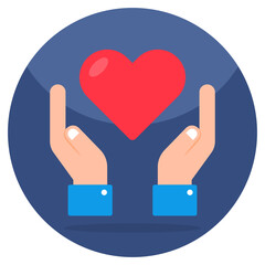 Unique design icon of heart care