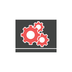 Gear icons  symbol vector elements for infographic web