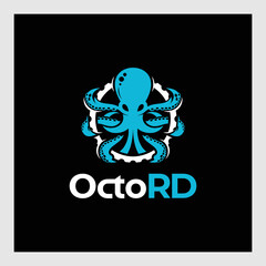 Jellyfish Lightening Logo Design Vector