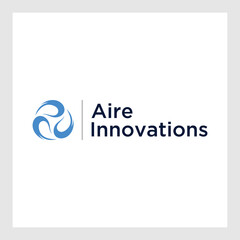 Circle twirling Dots vector icon.Air or water cleaning and ventilation logo template.