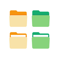 Folder vector icon. File symbol. Open document archive sign - 521816736