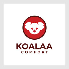 Koala logo ilustration vector template