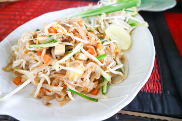 noodles or stir fried noodles, Thai noodles or Pad Thai