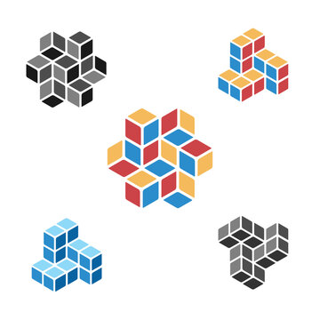 Cube vector logo designs