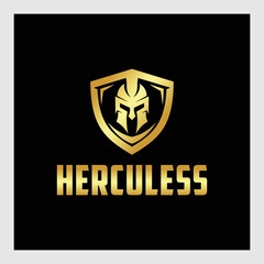 hercules character logo design - obrazy, fototapety, plakaty