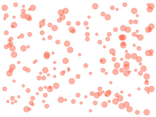 Abstract red circles overlay with transparent PNG background