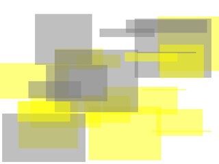 Abstract yellow grey rectangles overlay with transparent PNG bac