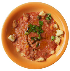 Spanish gazpacho dish transparent PNG