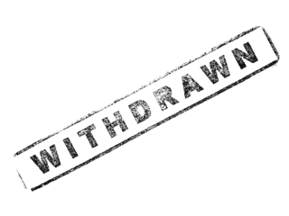 Withdrawn stamp on paper transparent PNG